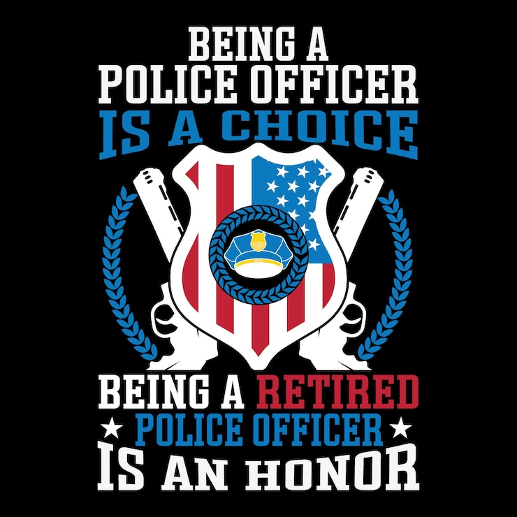 Vecteur conception de t-shirt de police