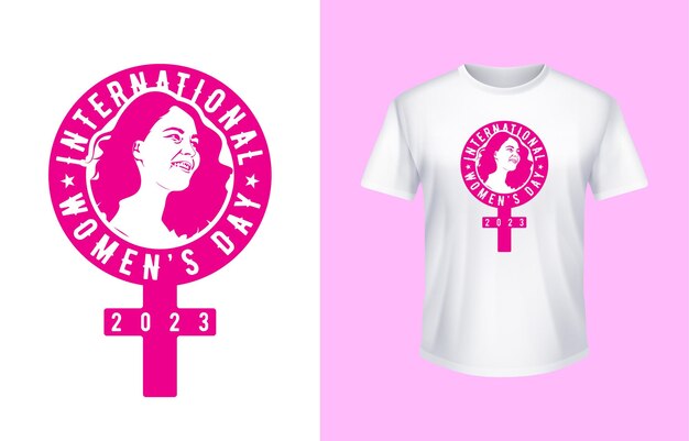 Vecteur conception de t-shirt pour la journée des femmes