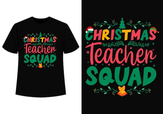 Conception de t-shirt de professeur de Noël