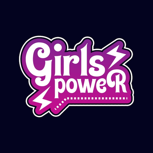 Conception de t-shirt de puissance pour filles