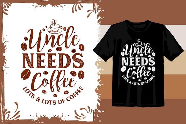 Conception de t-shirt rétro café. SVG de café ondulé. typographie café design graphiques vectoriels