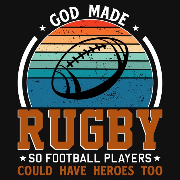 Conception De T-shirt De Rugby