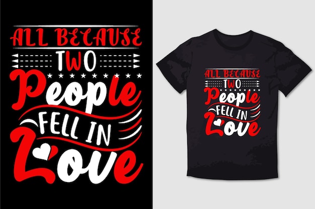 CONCEPTION DE T-SHIRT SAINT-VALENTIN