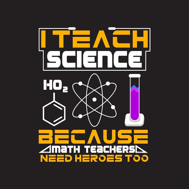 Conception de t-shirt scientifique