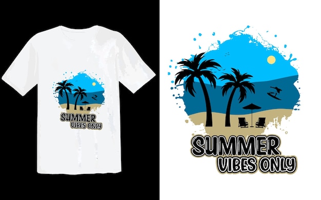 Conception de t-shirt Summer Vibes