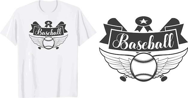 Vecteur la conception de t-shirt svg de baseball