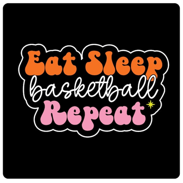 Conception De T-shirt Svg De Basket-ball