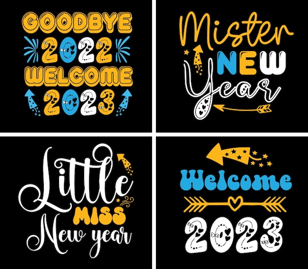 Conception De T-shirt Svg Bonne Année