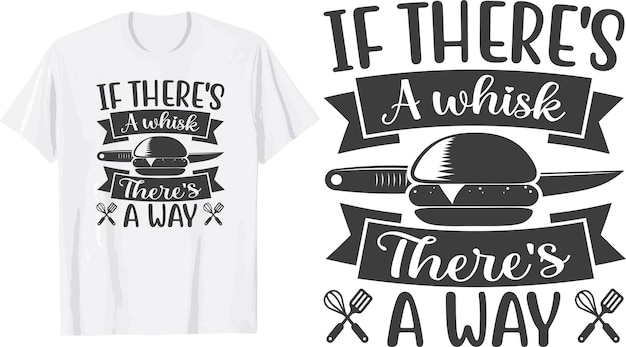 conception de t-shirt svg de cuisine
