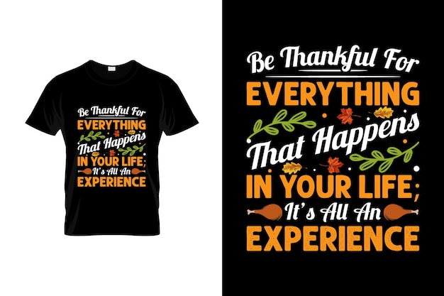 Conception De T-shirt De Thanksgiving Ou Conception D'affiche De Thanksgiving Ou Conception De Chemise De Thanksgiving