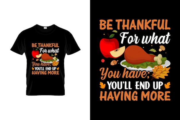 Conception De T-shirt De Thanksgiving Ou Conception D'affiche De Thanksgiving Ou Conception De Chemise De Thanksgiving