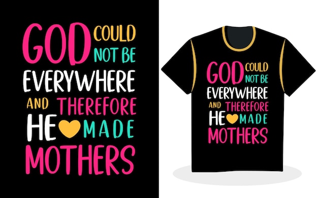Conception de t-shirt typographie fête des mères conception de t-shirt citations inspirantes