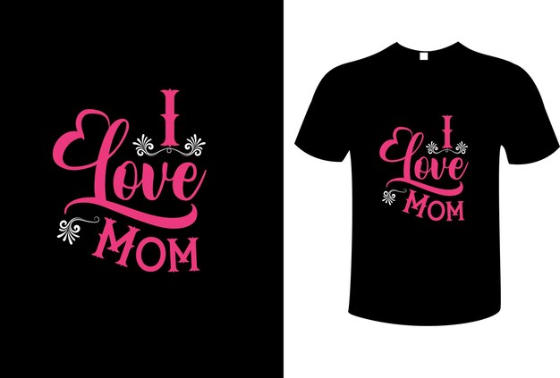 Conception de t-shirt de typographie de la fête des mères