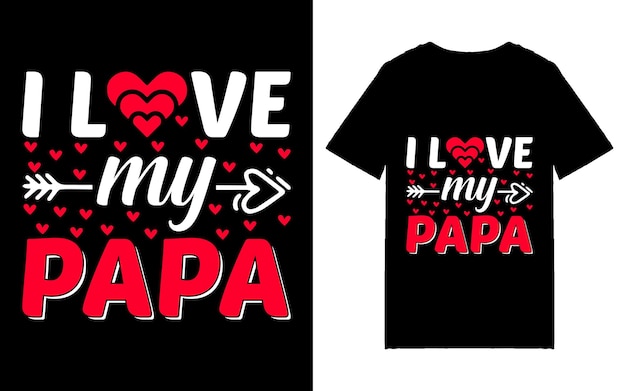 Vecteur conception de t-shirt typographie saint valentin