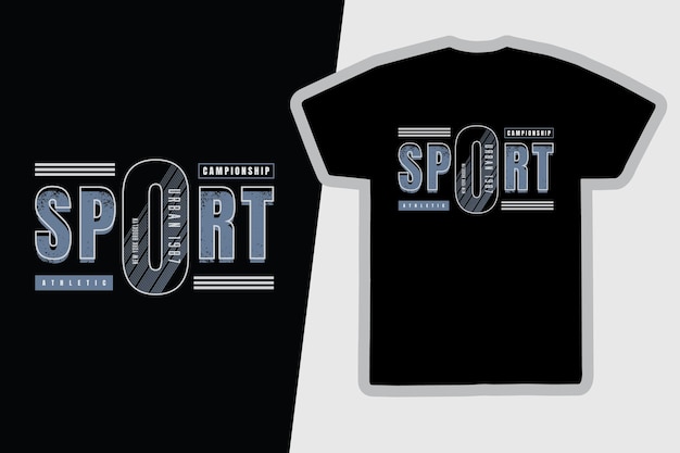 Vecteur conception de t-shirt de typographie sportive