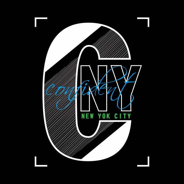 Conception De T Shirt Vecteur New York City Lettrage