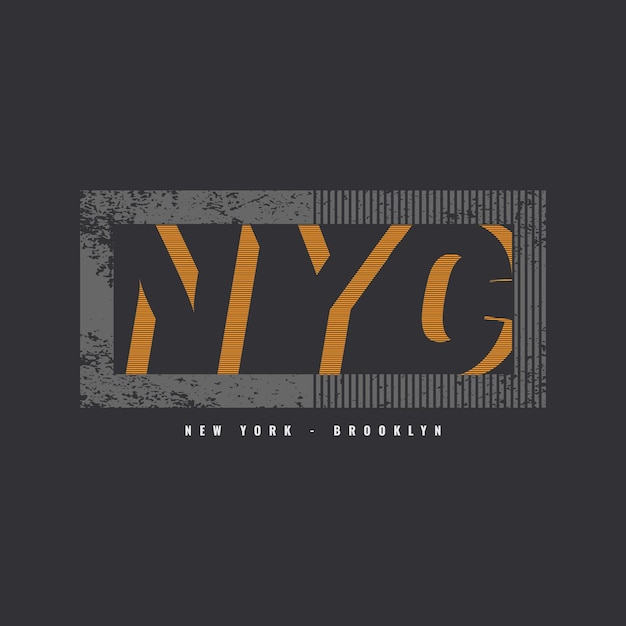 Conception de t-shirt vecteur typographie new york city