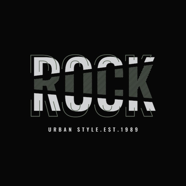 Conception De T-shirt Vecteur Typographie Rock