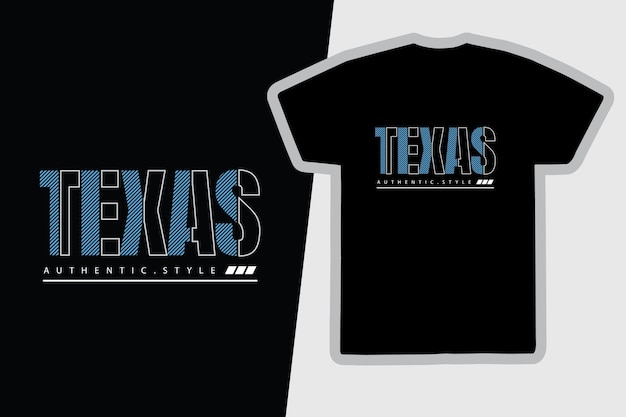 Conception De T-shirt Vecteur Typographie Texas