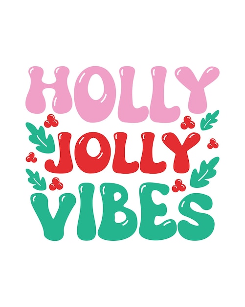 Conception de T-shirt Vector Merry Christmas Groovy