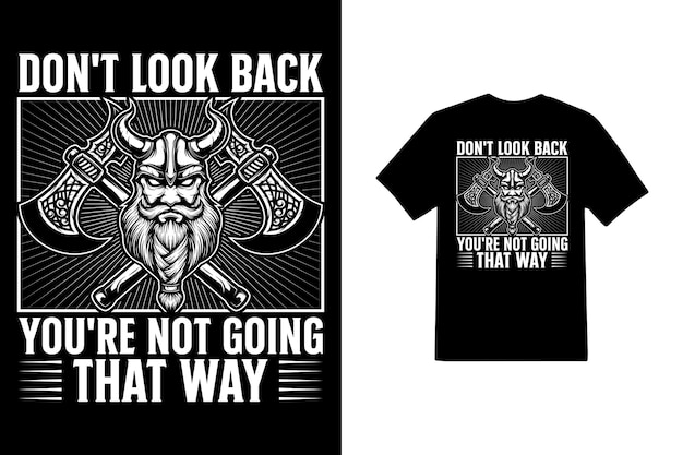 Vecteur conception de t-shirt viking