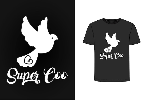 Conception De T-shirt Vintage Rétro Pigeon