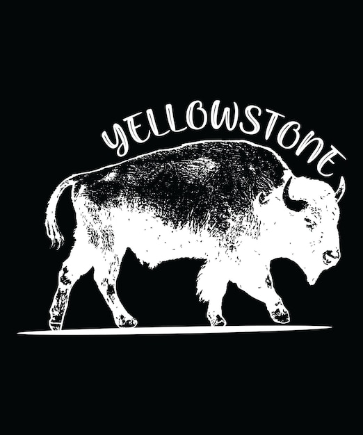 Conception de t-shirt Yellowstone