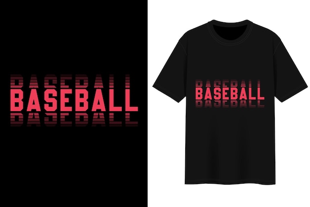 Vecteur conception de t-shirts de base-ball.