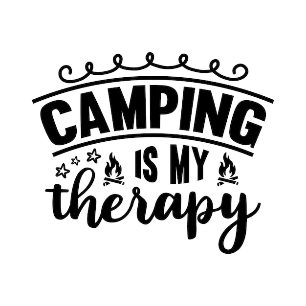 Conception De T-shirts De Camping