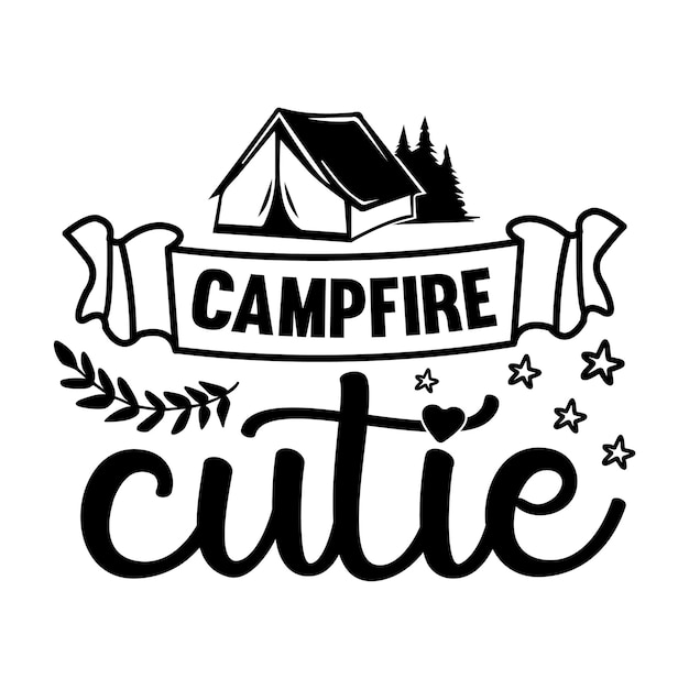 Conception De T-shirts De Camping