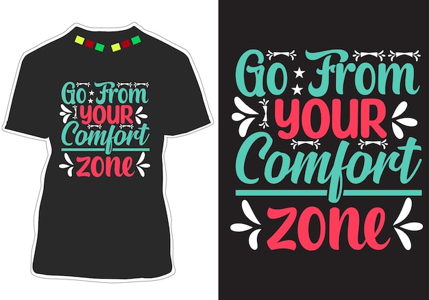 Conception de t-shirts de citations de typographie de motivation