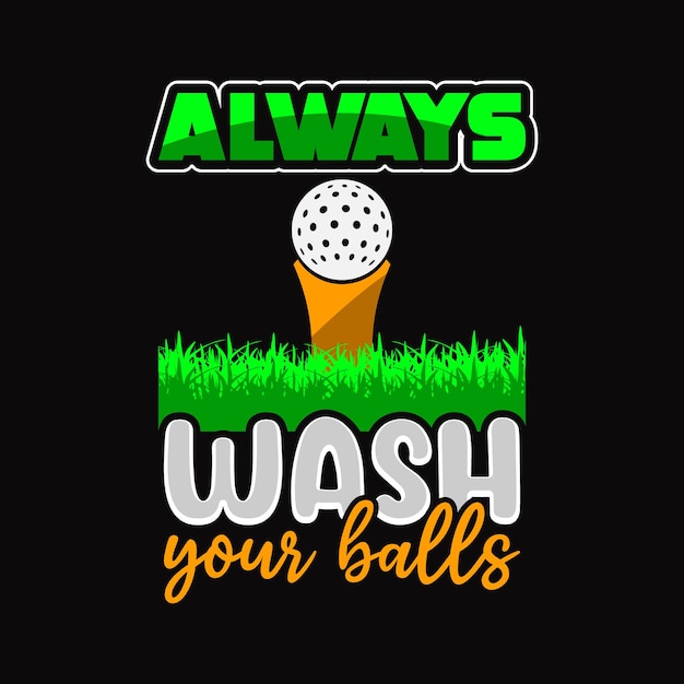 Vecteur conception de t-shirts de golf