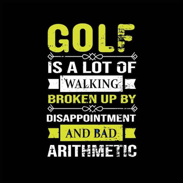 Conception De T-shirts De Golf