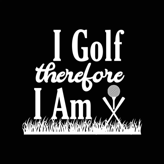 Vecteur conception de t-shirts de golf