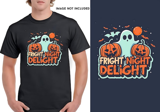 Conception de t-shirts d'horreur d'Halloween