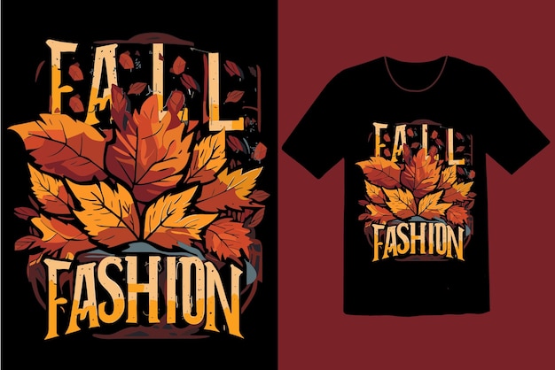 Conception de t-shirts de mode d'automne