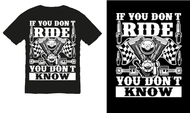 Conception de T-shirts de moto