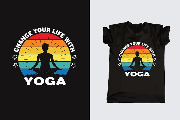 Conception De T-shirts De Typographie De Yoga Journée Internationale Du Yoga 21 Juin T-shirts