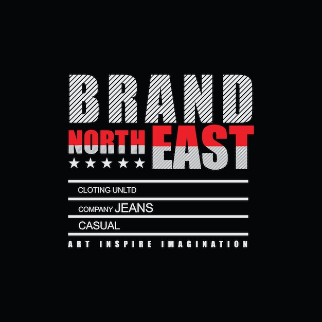 Conception de t-shirts et de vêtements North East Label