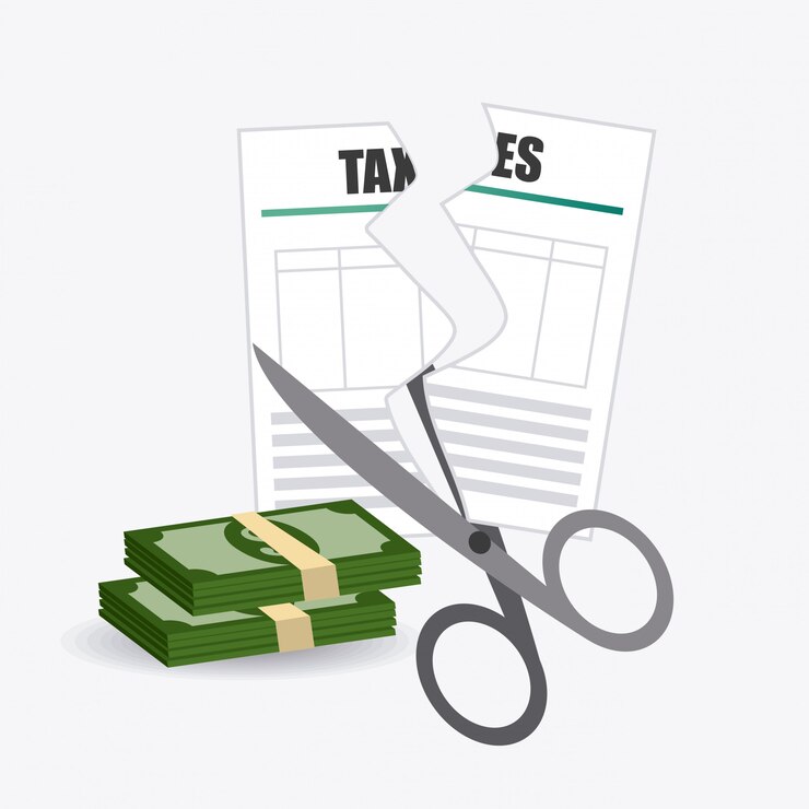Vecteur conception des taxes.