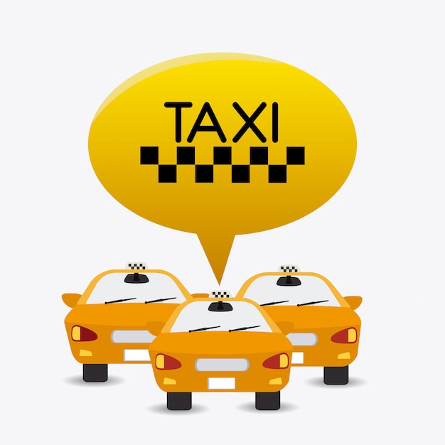 Vecteur conception de taxi.