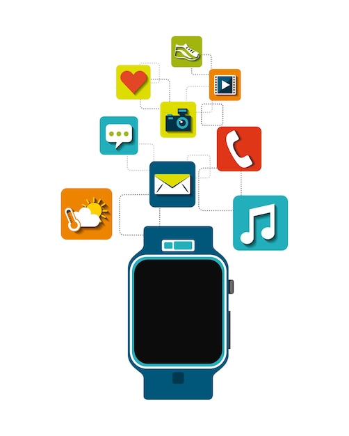 conception de la technologie smartwatch