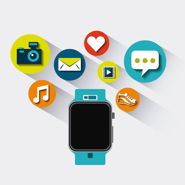 conception de la technologie smartwatch