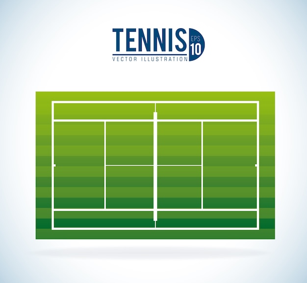 Conception De Tennis, Illustration Vectorielle.