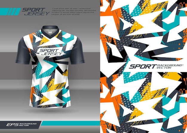 Conception De Texture Abstraite De Maillot De Sport Pour La Sublimation Football Racing Gaming Motocross Cyclisme