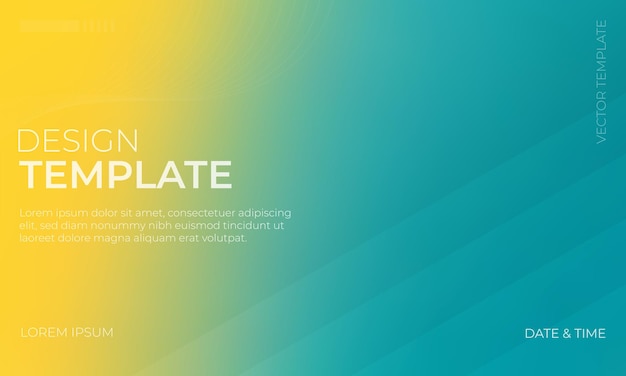 Conception de texture granuleuse en gradient vectoriel jaune et teal rafraîchissant