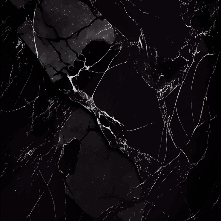 Vecteur conception de texture de marbre noir surface de marbre foncé coloré lignes dorées incurvées conception de fond abstrait lumineux