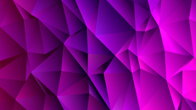 Conception de toile de fond Low Poly Triangle violet riche