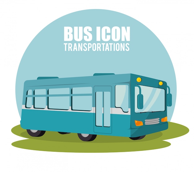 Vecteur conception de transport en bus
