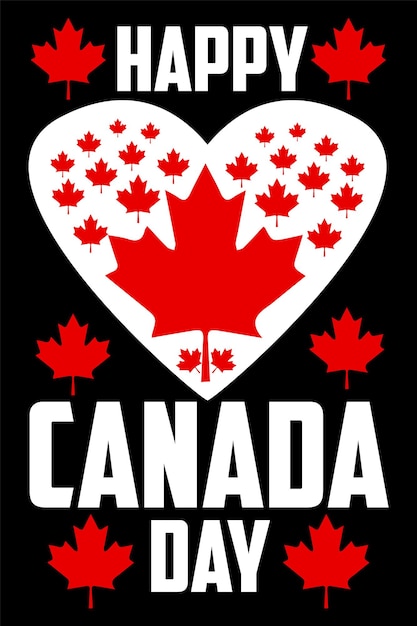 Conception De Tshirt Bonne Fête Du Canada